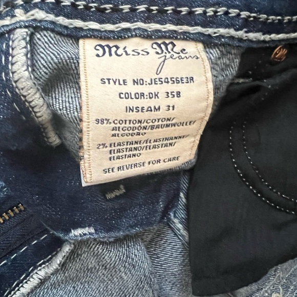 EUC Miss Me Bootcut Embellished Boot Cut Jeans size 31 - Picture 5 of 8